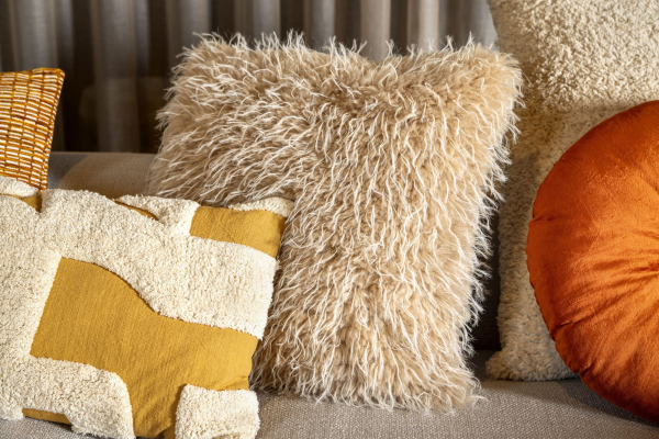Dutch Decor Kissenhülle 'Dano' 45 x 45 cm Whitecap Gray - Beige